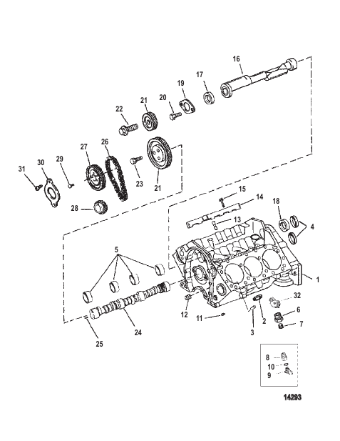 Cylinder Block And Camshaft