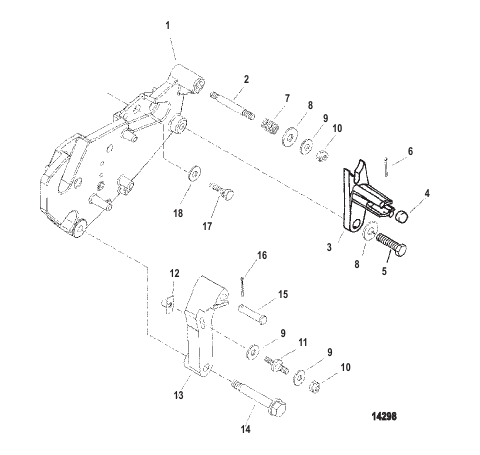 Shift Bracket (Bravo Engines)
