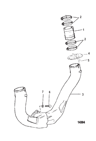Exhaust System (Use With One Piece Manifold)