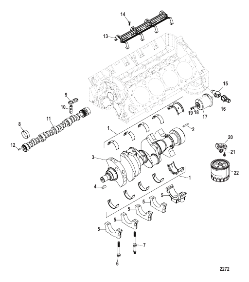 Cylinder Block Camshaft And Crankshaft