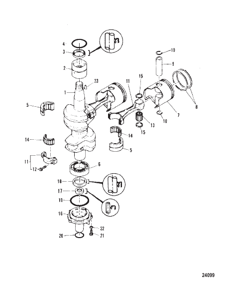 CRANKSHAFT AND PISTON
