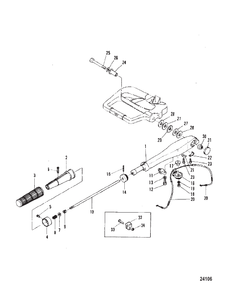 STEERING HANDLE (MANUAL START MODEL)