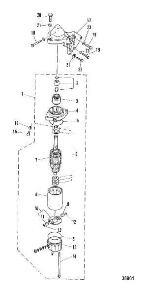 STARTER MOTOR (E-101516/EL-404001 and Up)