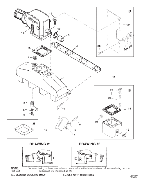 EXHAUST MANIFOLD AND EXHAUST ELBOW