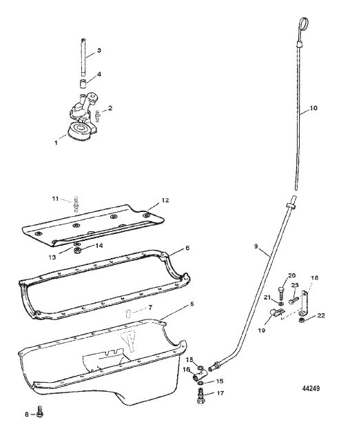 OIL PAN AND OIL PUMP