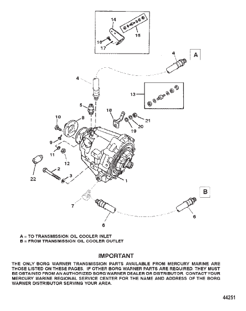 TRANSMISSION AND RELATED PARTS (BORG WARNER 72)
