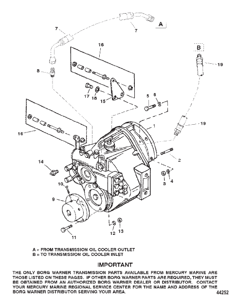 TRANSMISSION AND RELATED PARTS (BORG WARNER 5000)