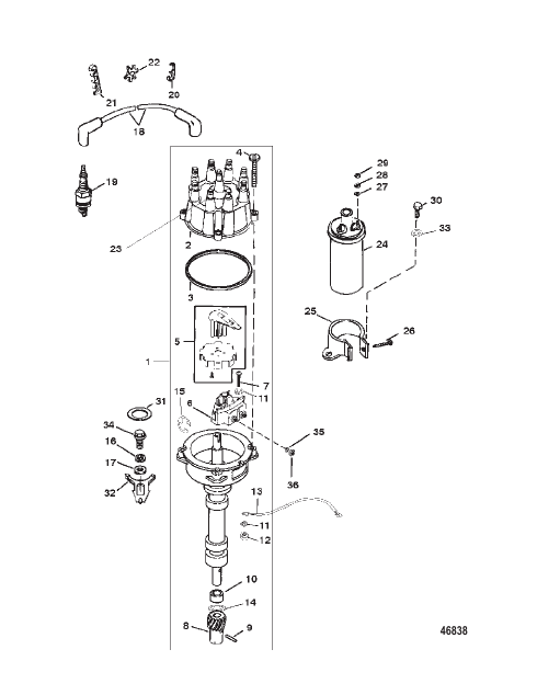 DISTRIBUTOR AND IGNITION COMPONENTS