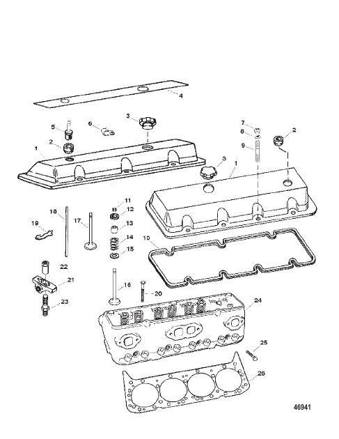 CYLINDER HEAD AND ROCKER COVER