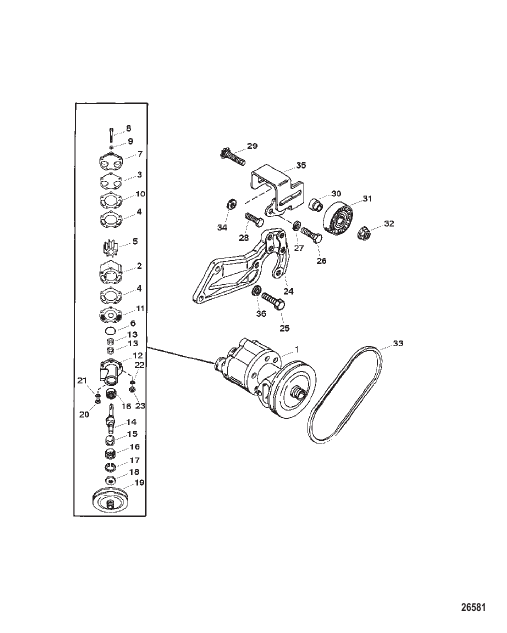 Sea Water Pump Assembly