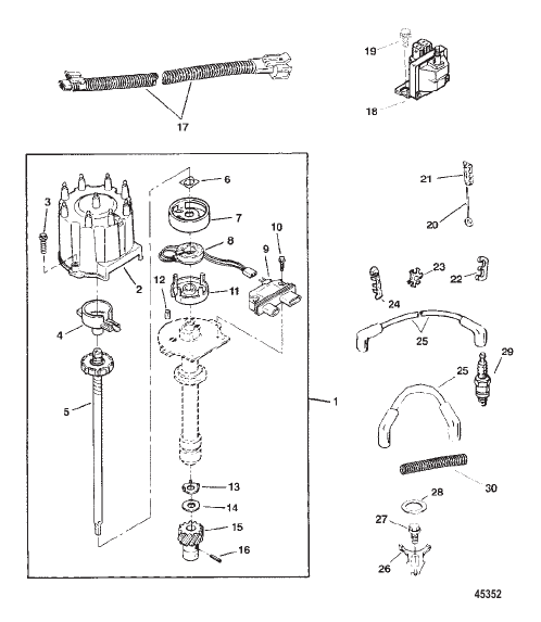 DISTRIBUTOR AND IGNITION COMPONENTS