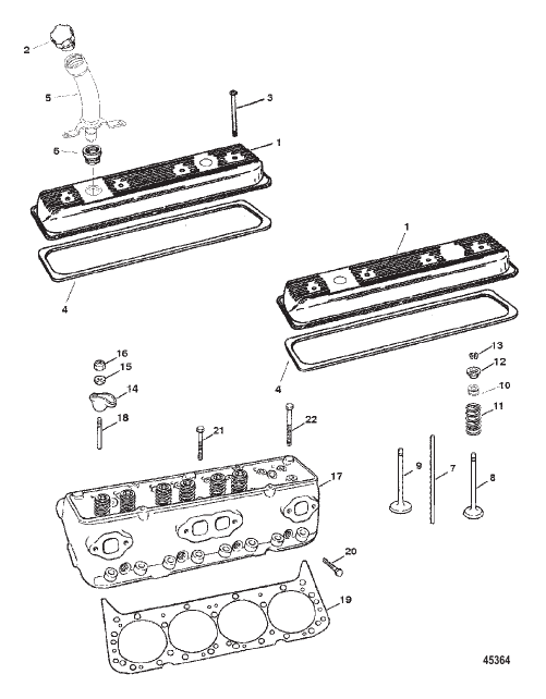CYLINDER HEAD AND ROCKER COVER