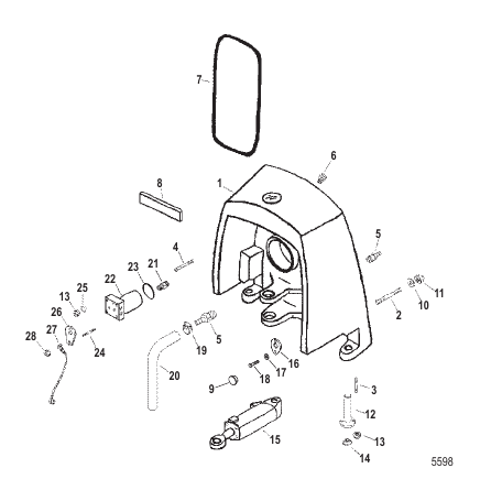 Gimbal Housing Assy Close Couple, (Wet and Dry Sump)