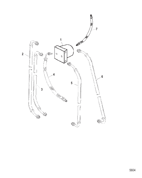 Connector Block And Hydraulic Hoses (Wet and Dry Sump)