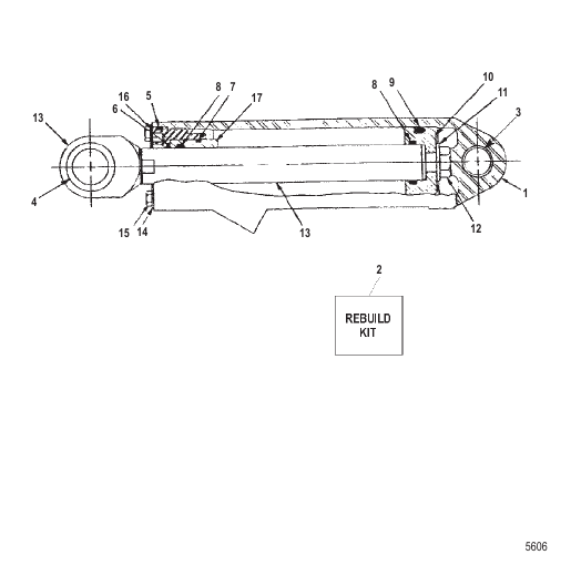 Steering Cylinder Assembly (Wet and Dry Sump)