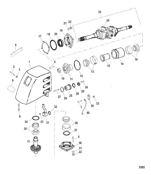 U Joint Housing Wet Sump SSM VI (Early Style Pre-1998)