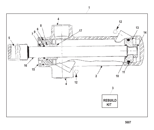 Trim Cylinder (Wet-Sump) W/O Trim Sensor Plate (Pre-1998)