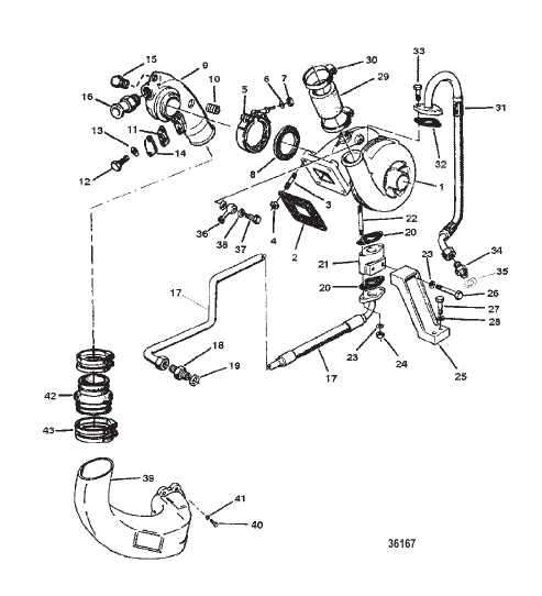 TURBO CHARGER/EXHAUST ELBOW