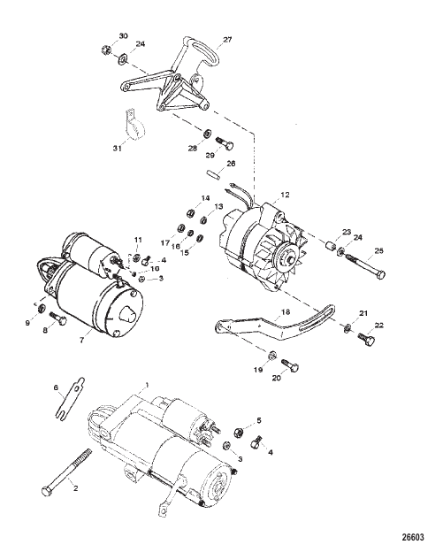 Starter And Alternator Mounting