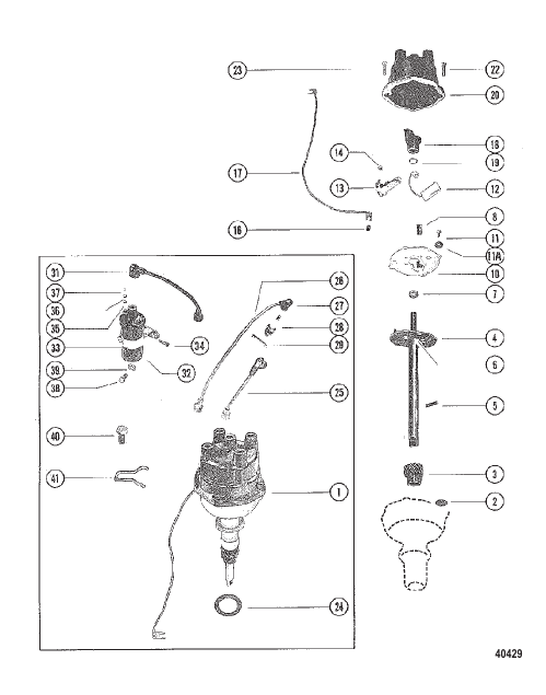 DISTRIBUTOR ASSEMBLY AND COIL