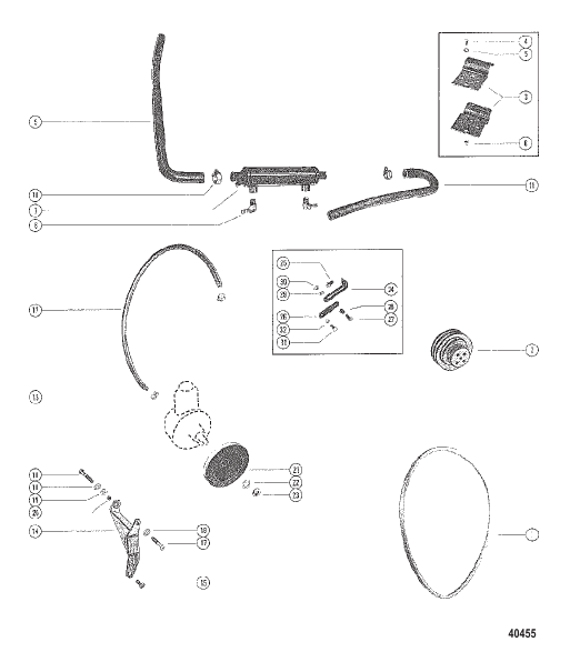 POWER STEERING MOUNTING Without Closed Cooling