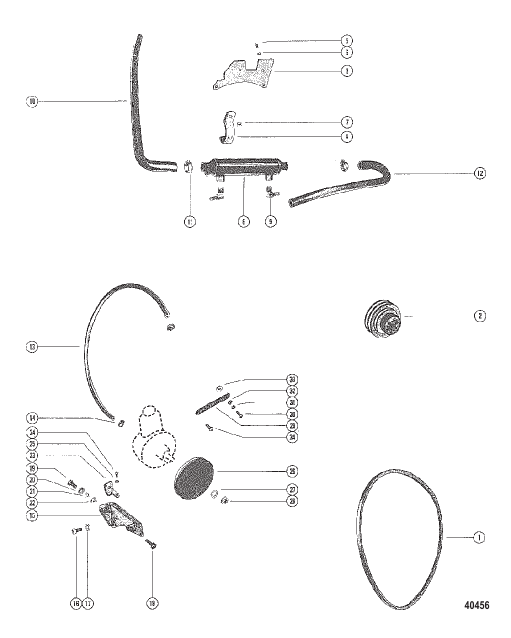 POWER STEERING MOUNTING With Closed Cooling Kit