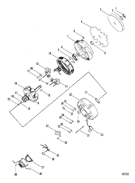 Alternator Assembly (39 AMP)