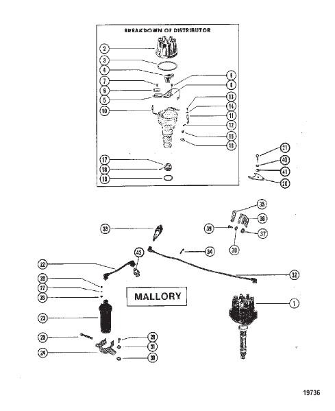 Distributor and Ignition Components (Mallory)