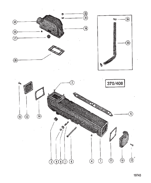 Exhaust Manifold/Elbow (370/400)