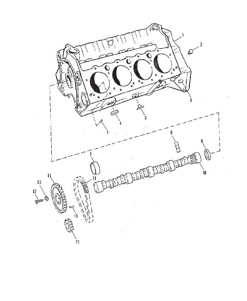 Cylinder Block and Camshaft (460)
