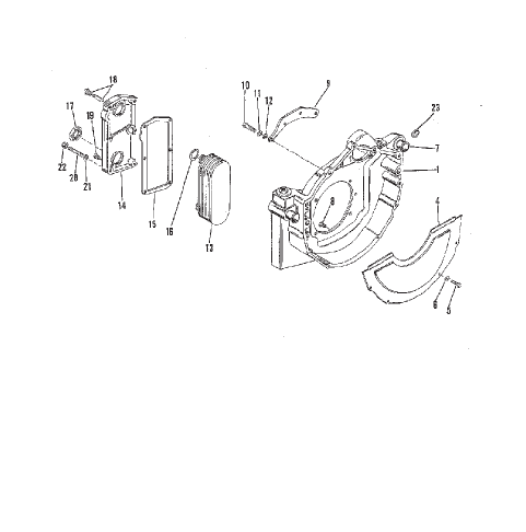 Flywheel Housing (Dual Cooler)
