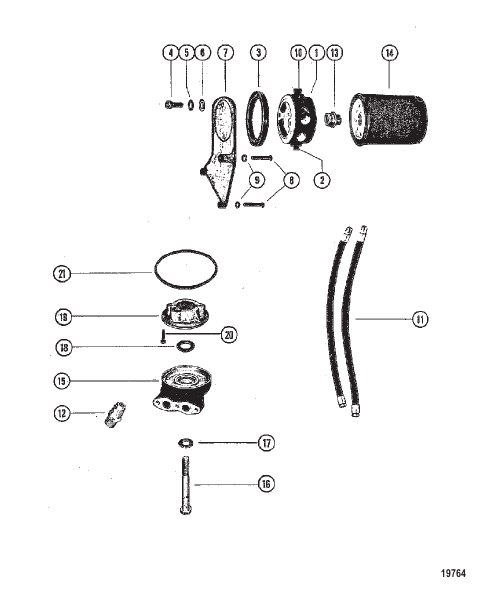 Remote Oil Filter (S/N-5669455 thru 5669975)