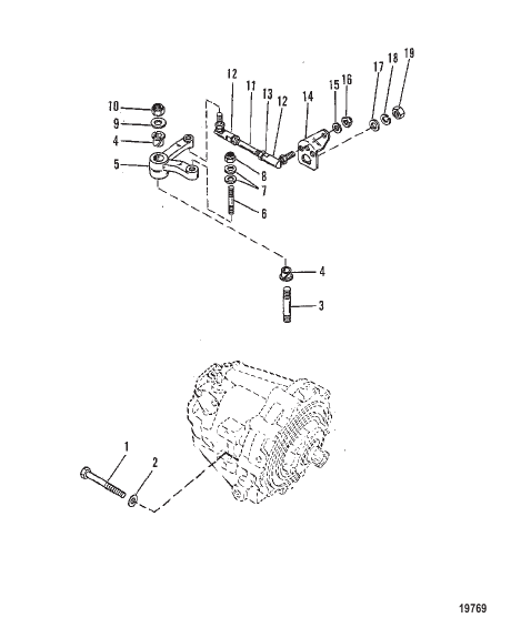 Transmission and Shift Linkage (S/N-5670317 & Up)