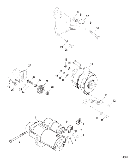 Starter And Alternator Mounts