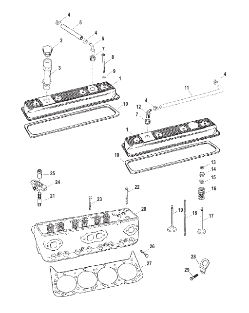 Cylinder Head And Rocker Covers