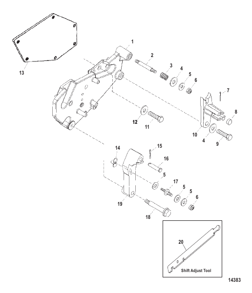 Shift Bracket Components (Bravo Design I)