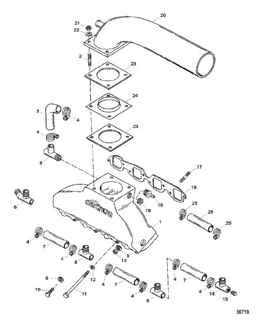 EXHAUST MANIFOLD/ELBOW