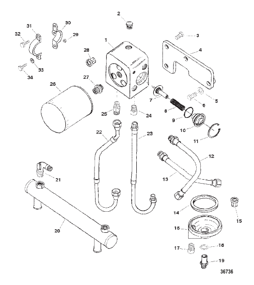 OIL COOLER / OIL FILTER / OIL ADAPTOR