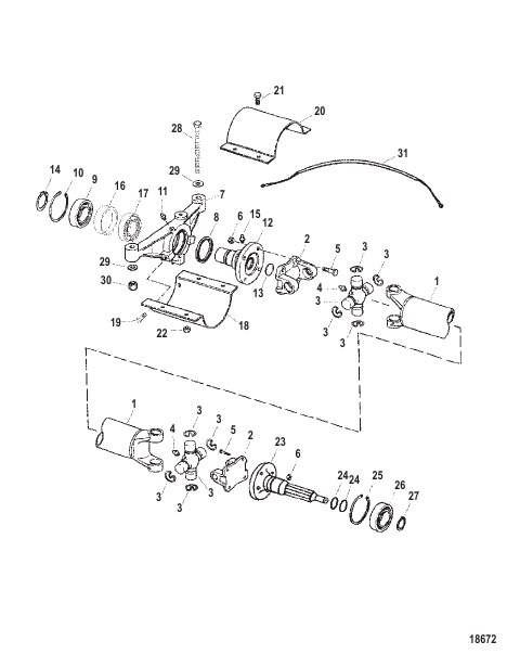 DRIVESHAFT EXTENSION COMPONENTS (BRAVO)