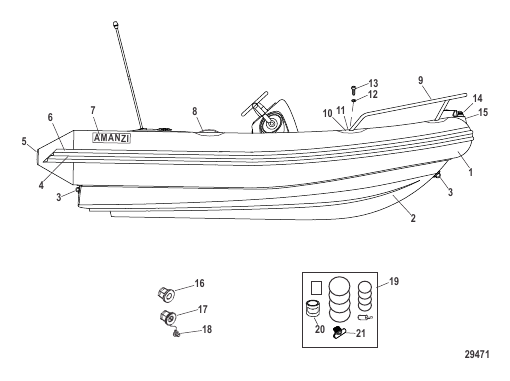 Tube And Hull Components (350 Model)