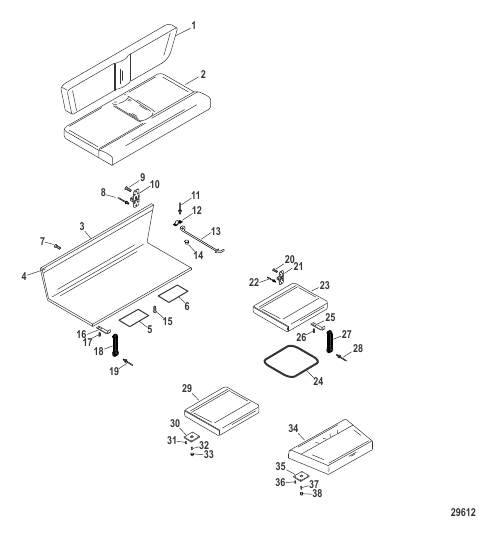 Seat Components (350 Model)