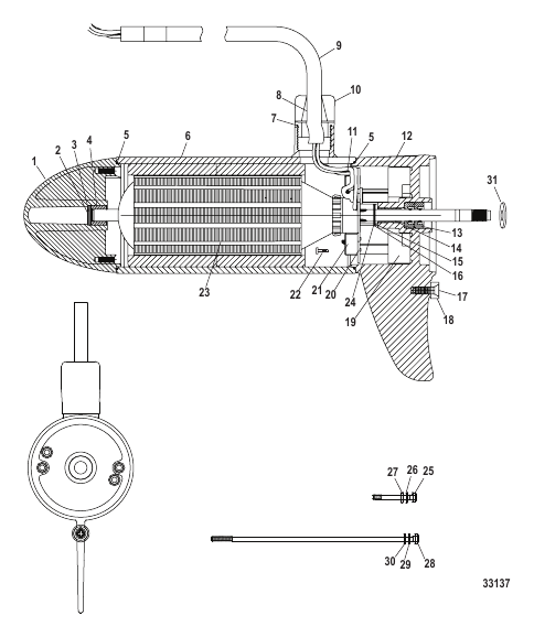Lower Unit Assembly (80# - Variable) (M879322T)