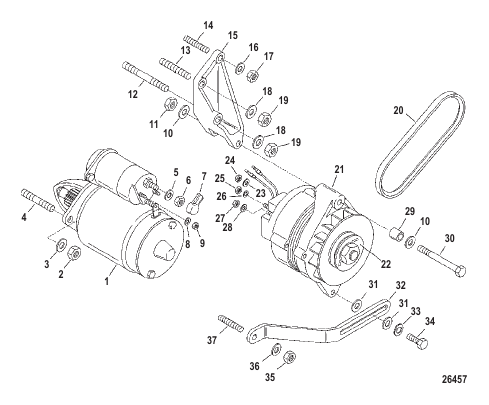 Starter Motor And Alternator