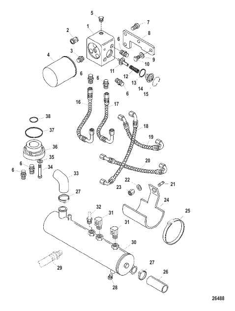 Thermostat Housing And Oil Cooler