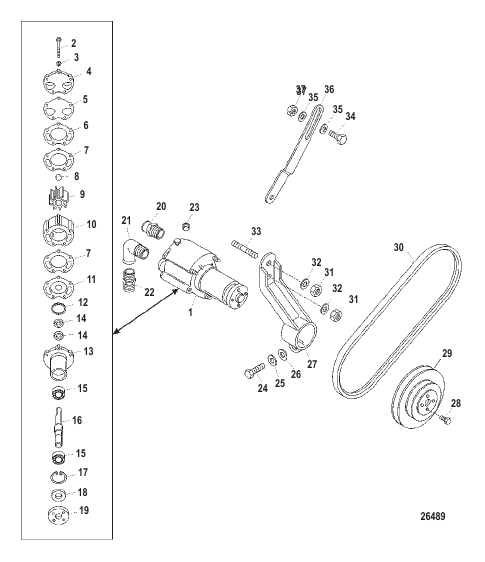 Sea Water Pump Assembly