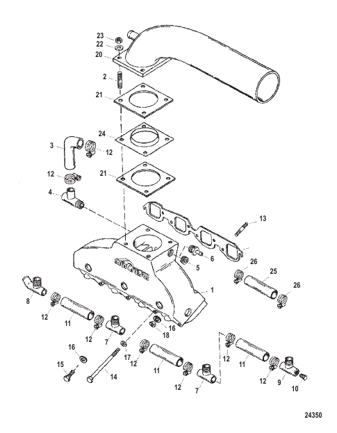 Exhaust Manifold And Tailpipe Components