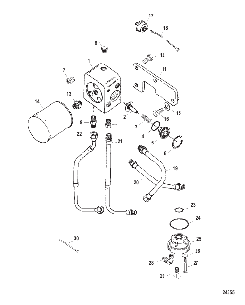Oil Filter And Oil Adaptor