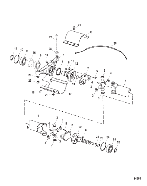 Driveshaft Extension Components (Bravo)