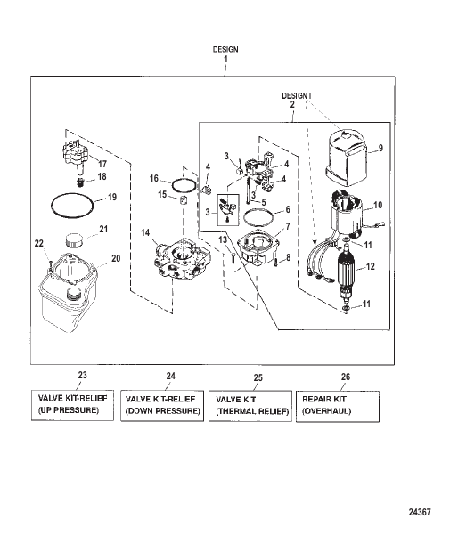 Pump/Motor Assembly (Design I - 14336A20)