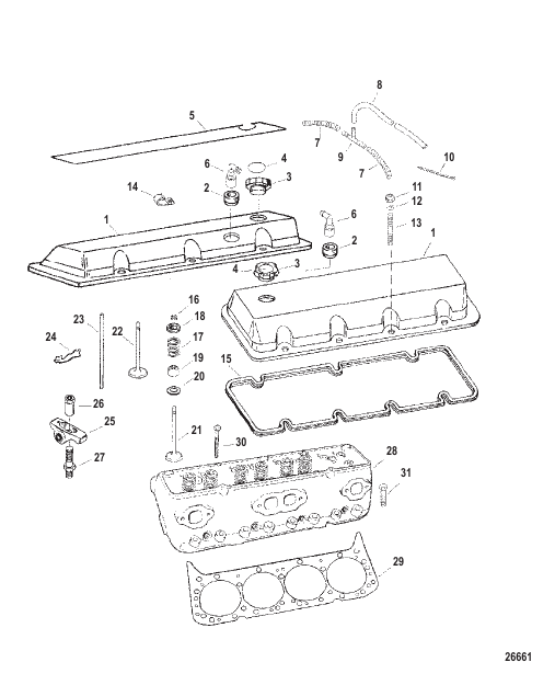 Cylinder Head And Rocker Cover